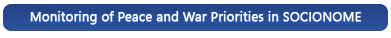 Monitoring of Peace and War Priorities in the GPS SOCIONOME Paradigm